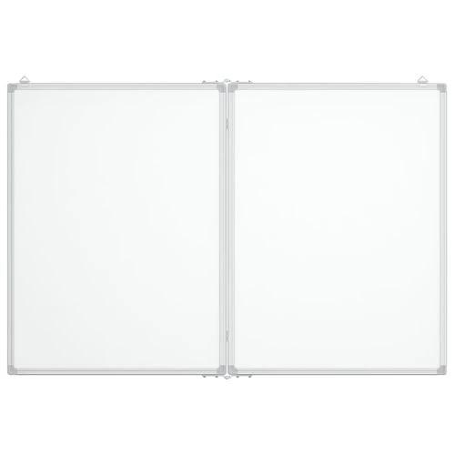 vidaXL Whiteboard 80x80x1.7 cm Magnetic For Home - Whiteboard