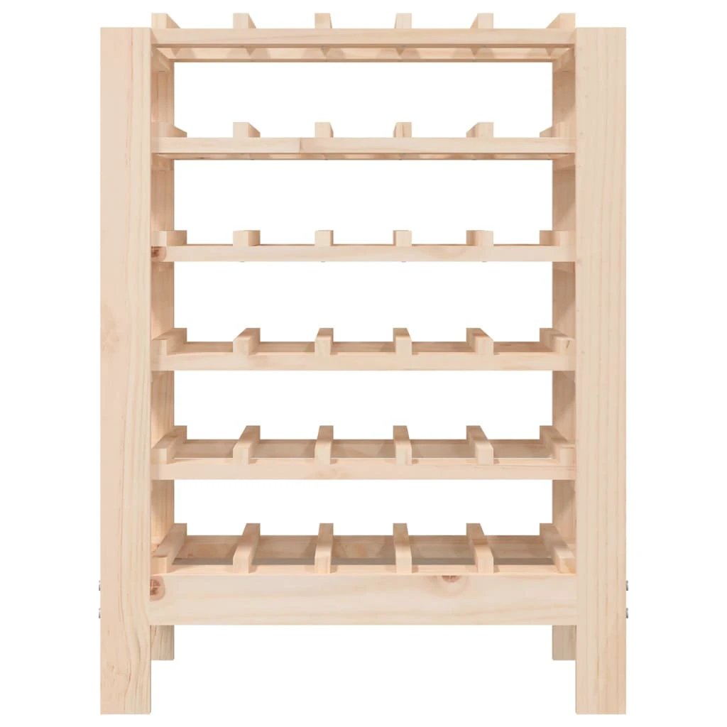 vidaXL Wine Rack 109.5x30x107.5 cm Solid Wood Pine - Wine Rack