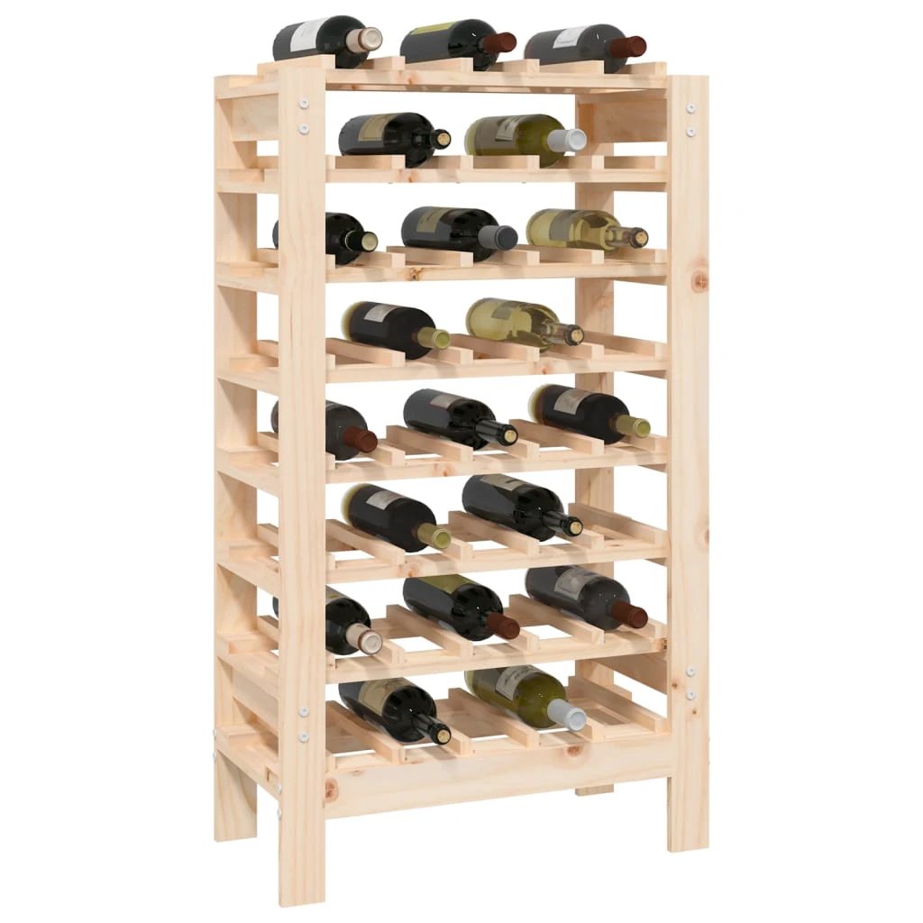 vidaXL Wine Rack 109.5x30x107.5 cm Solid Wood Pine by vidaXL
