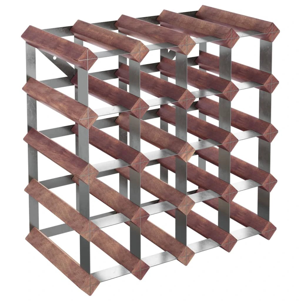 vidaXL Wine Rack for 12 Bottles Brown Solid Wood Pine by vidaXL