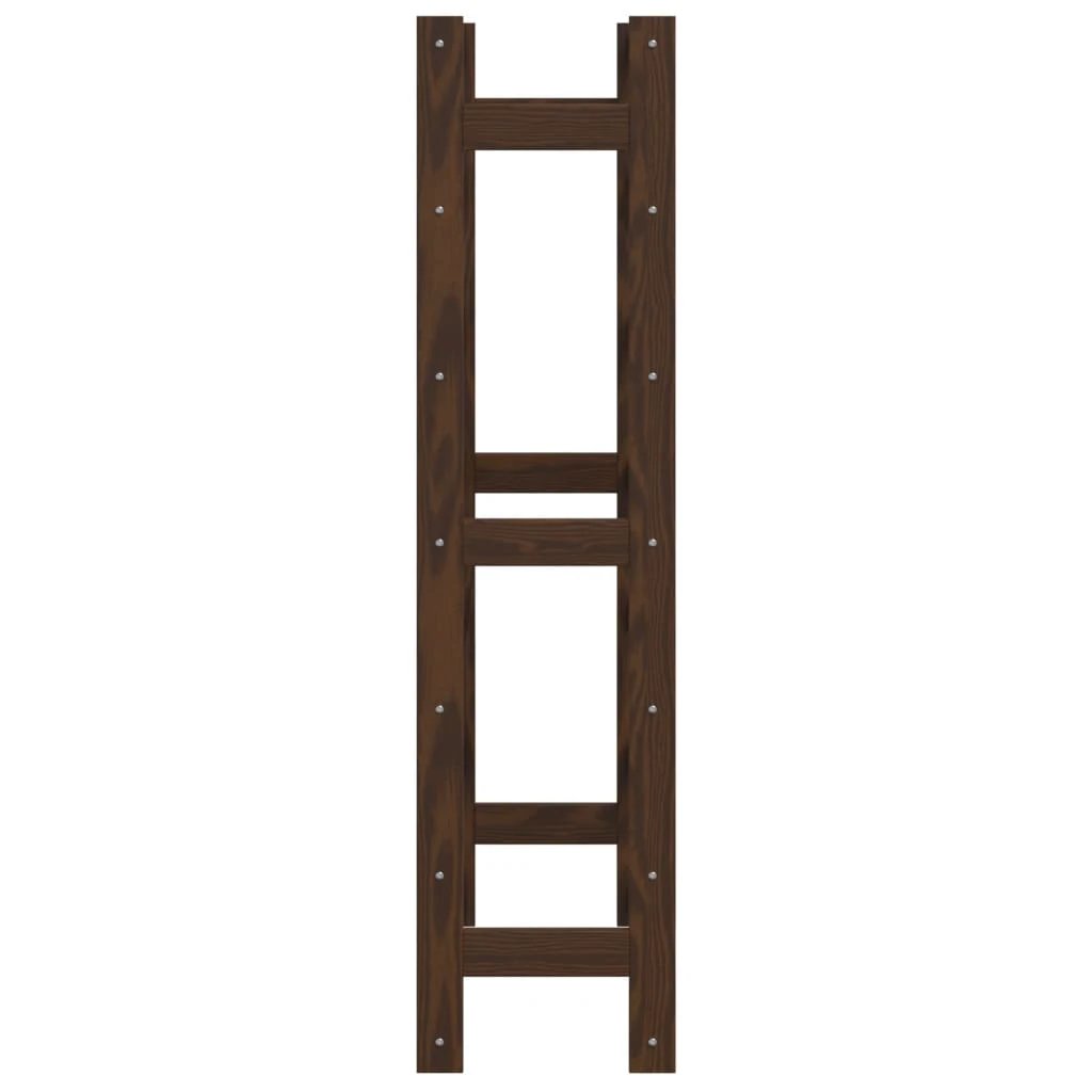 vidaXL vidaXL Wine Rack for 12 Bottles Grey Solid Wood Pine - Wine Rack