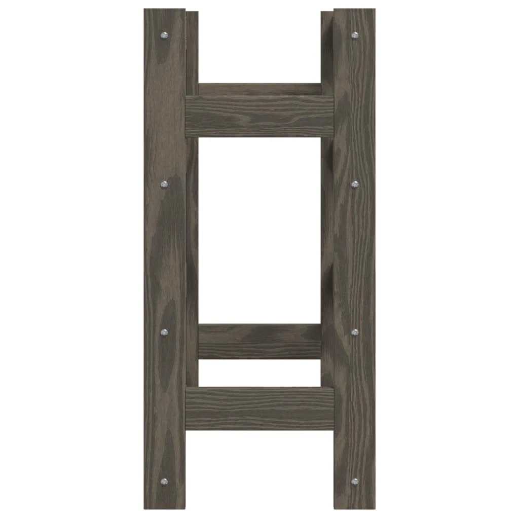 vidaXL vidaXL Wine Rack for 12 Bottles Grey Solid Wood Pine - Wine Rack