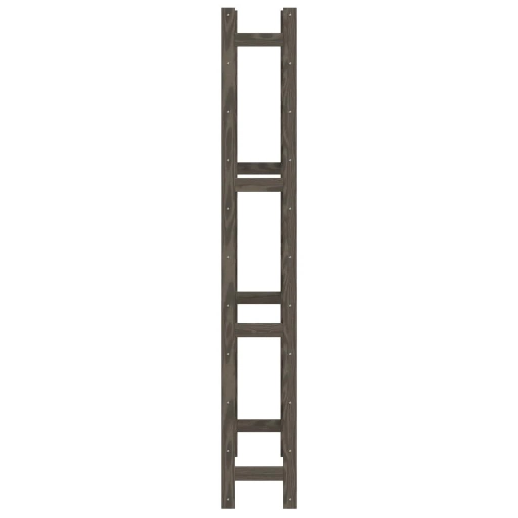 vidaXL vidaXL Wine Rack for 12 Bottles Grey Solid Wood Pine - Wine Rack