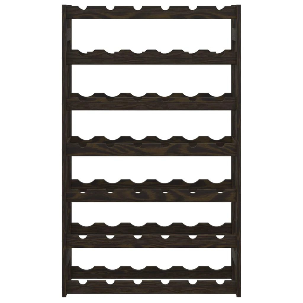 vidaXL vidaXL Wine Rack for 12 Bottles Grey Solid Wood Pine - Wine Rack