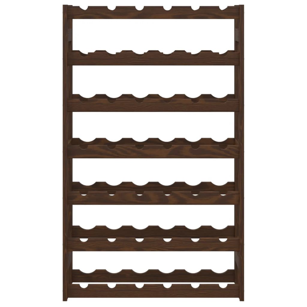 vidaXL vidaXL Wine Rack for 12 Bottles Grey Solid Wood Pine - Wine Rack
