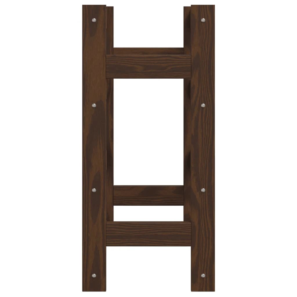 vidaXL Wine Rack for 12 Bottles Grey Solid Wood Pine by vidaXL