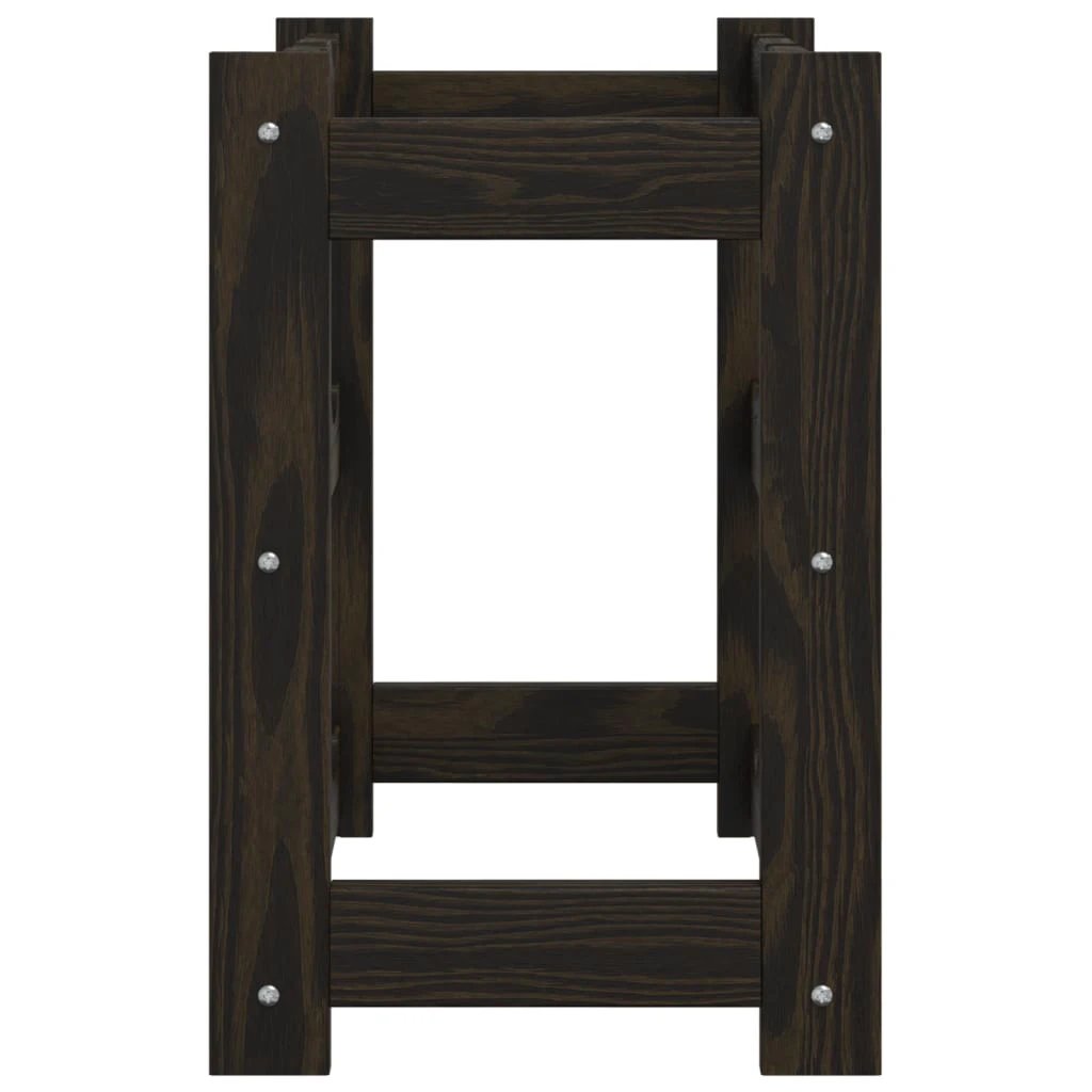 vidaXL Wine Rack for 12 Bottles Grey Solid Wood Pine by vidaXL