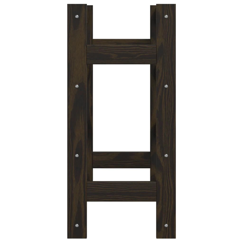 vidaXL Wine Rack for 12 Bottles Grey Solid Wood Pine by vidaXL