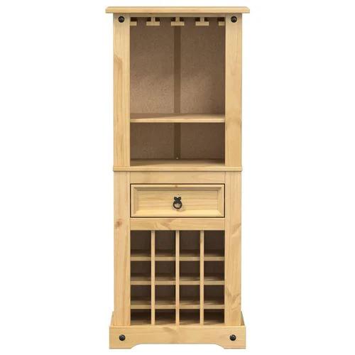vidaXL Wine Rack Corona 56x35x120 cm Solid Wood Pine by vidaXL