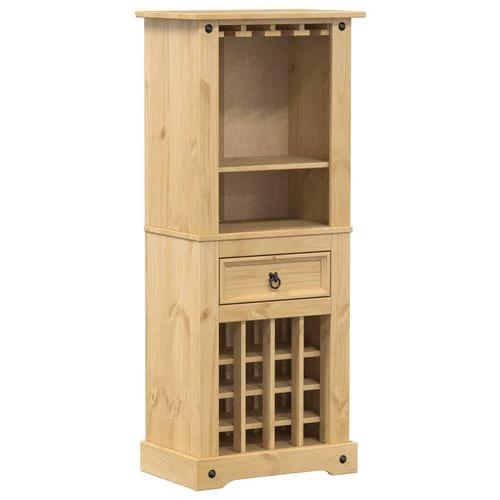vidaXL Wine Rack Corona 56x35x120 cm Solid Wood Pine by vidaXL