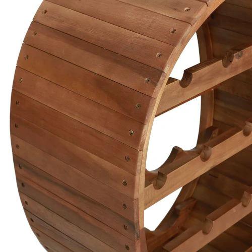 vidaXL Wine Rack 13 Bottles Solid Acacia Wood - Wine Rack