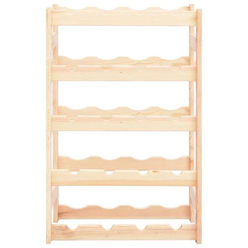 Wine Rack for 20 Bottles Pinewood by vidaXL