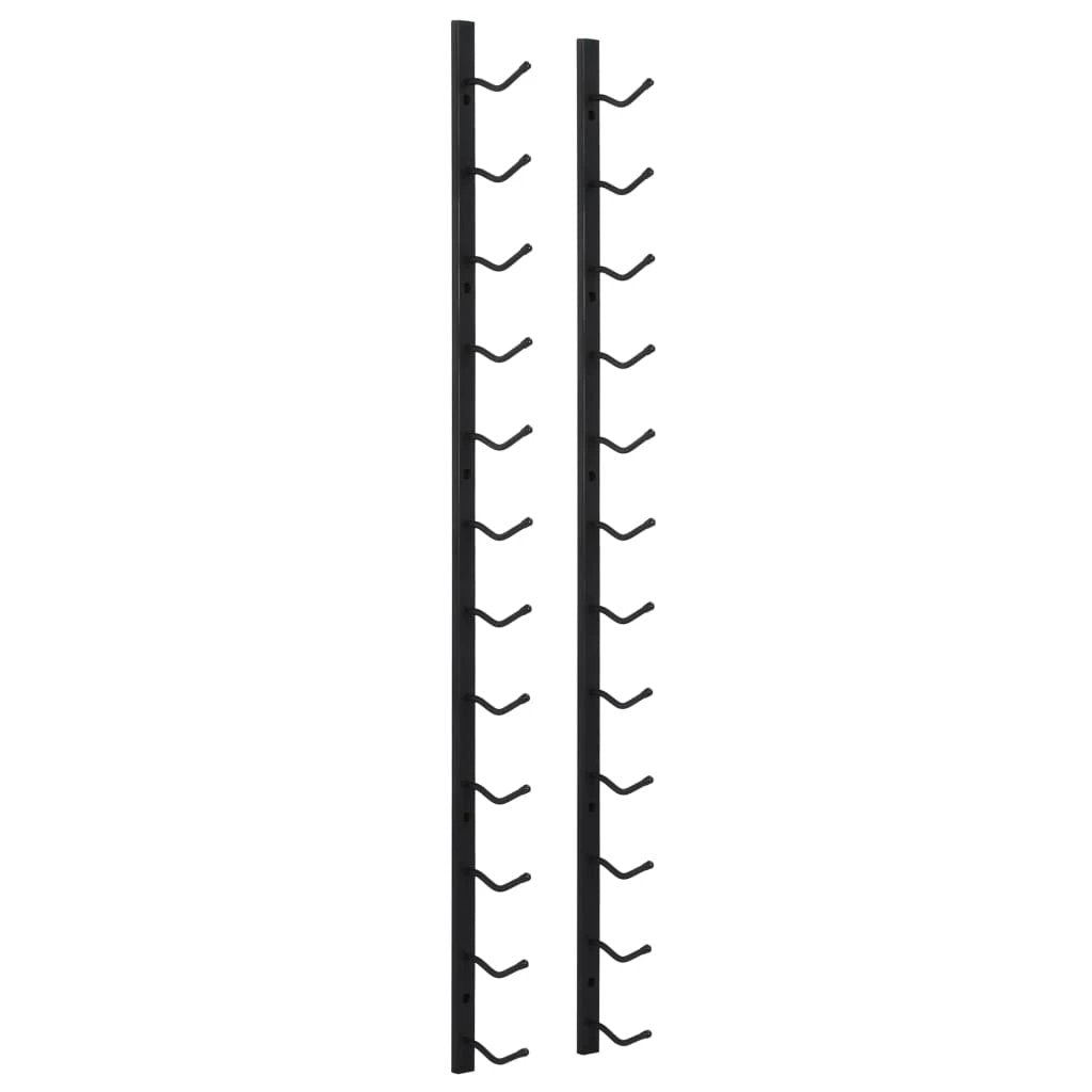 vidaXL Wall Mounted Wine Rack for 12 Bottles White Iron - Wine Rack