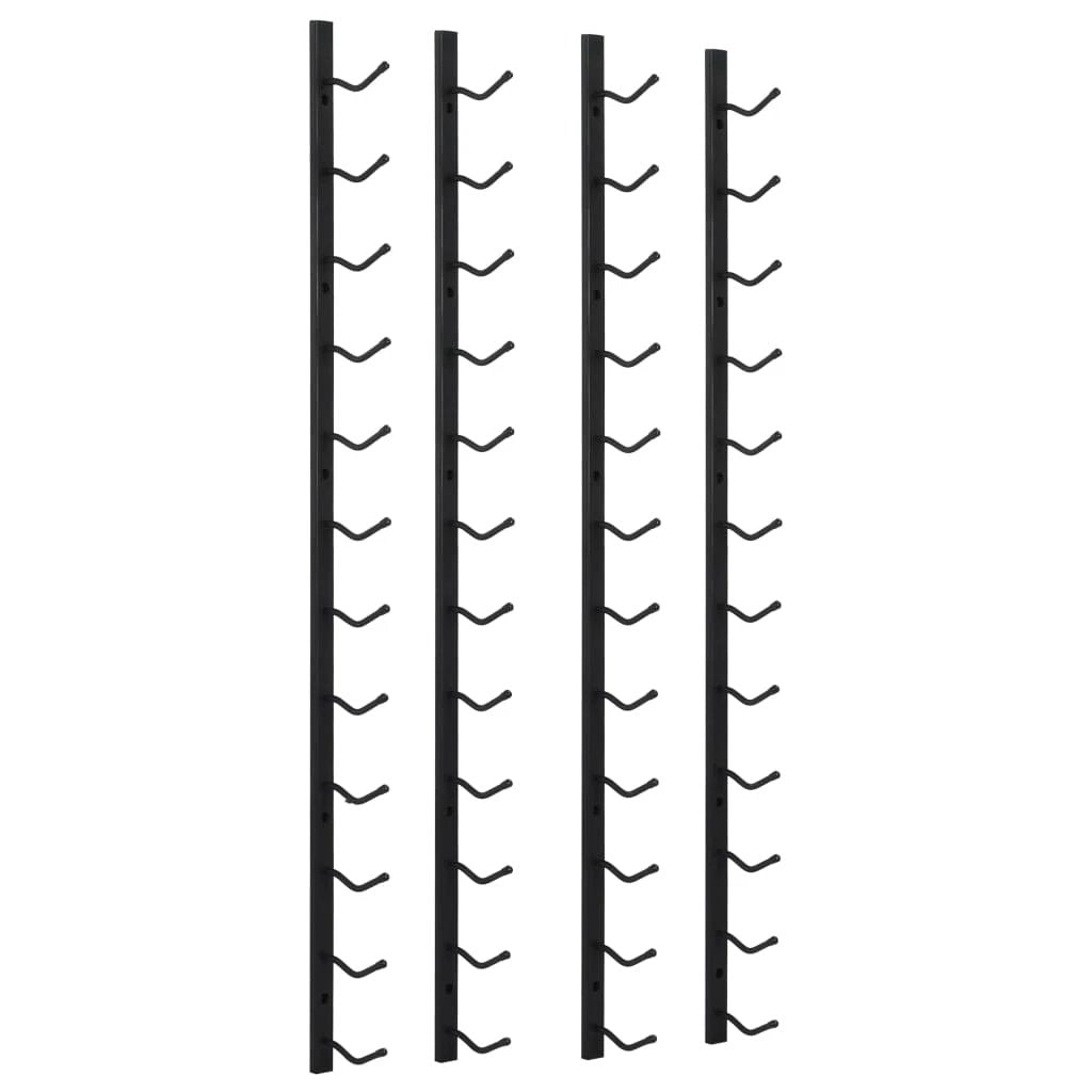 vidaXL Wall Mounted Wine Rack for 12 Bottles White Iron - Wine Rack