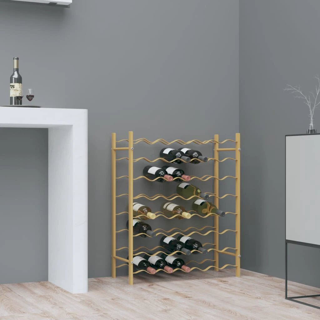 vidaXL Wine Rack for 48 Bottles White Metal by vidaXL