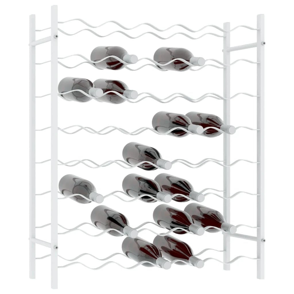 vidaXL Wine Rack for 48 Bottles White Metal - Wine Rack