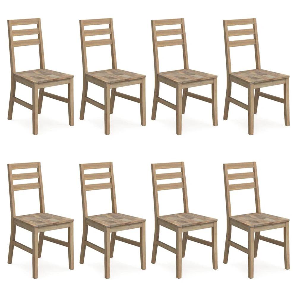 Dining Chairs 8 pcs vidaXL Solid Wood Acacia by vidaXL