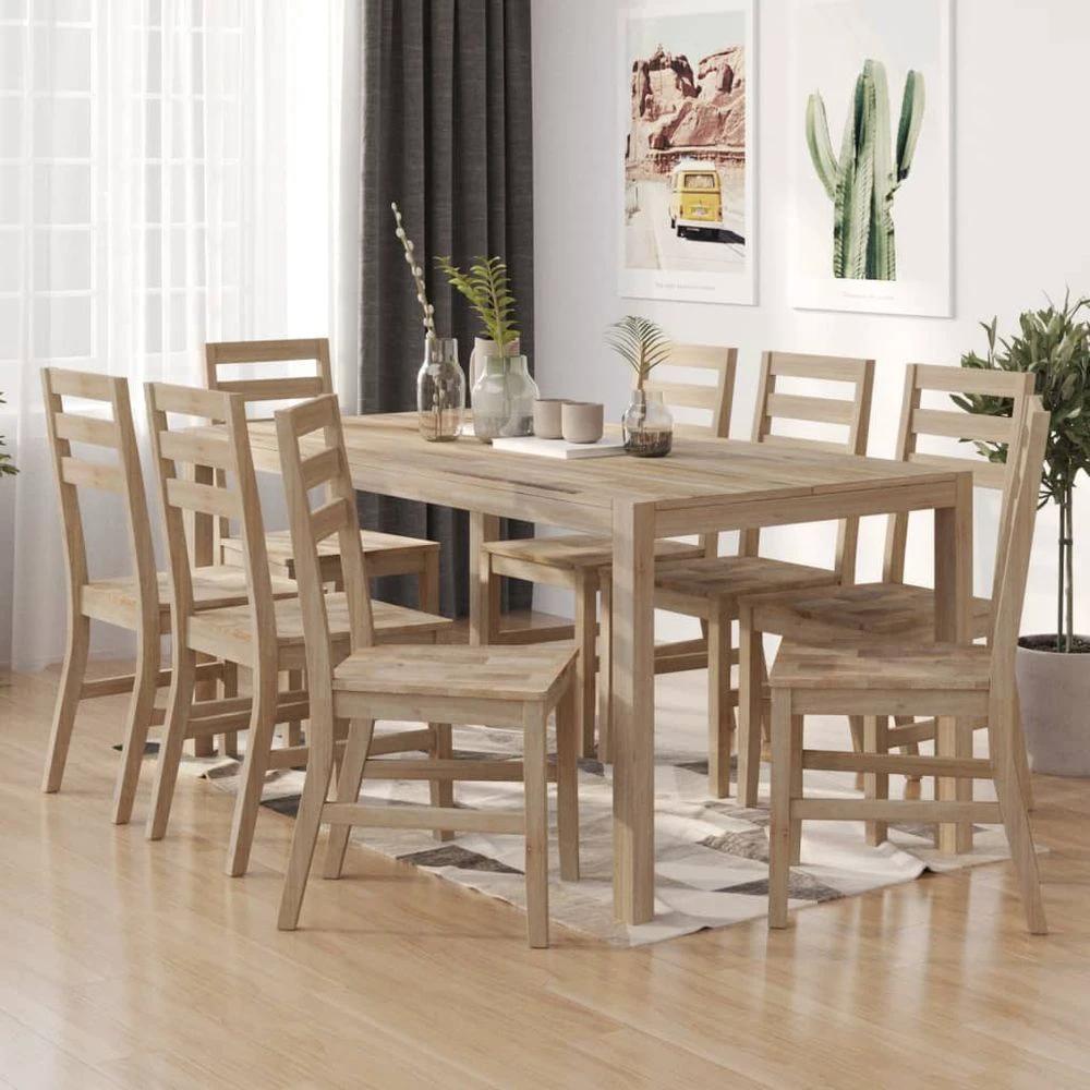 Dining Chairs 8 pcs vidaXL Solid Wood Acacia by vidaXL