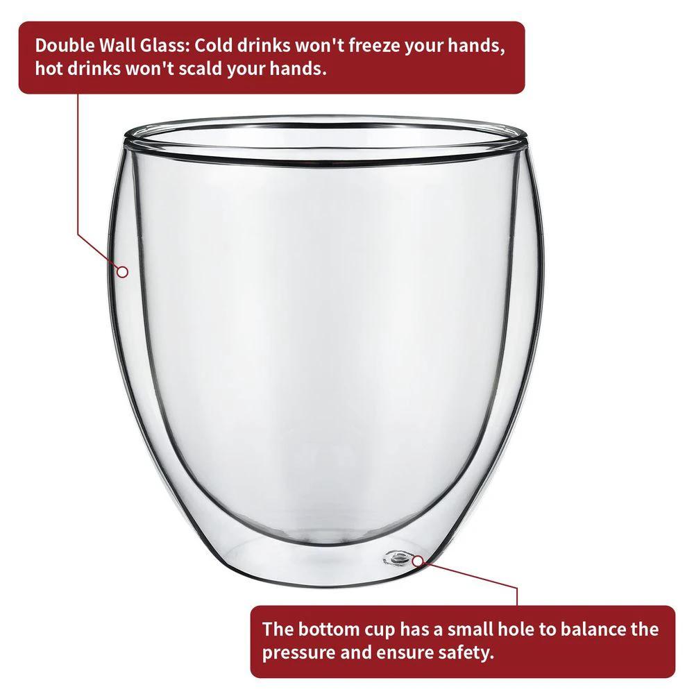 VINSANI DOUBLE WALL GLASSES ARC 1010065 by Vinsani