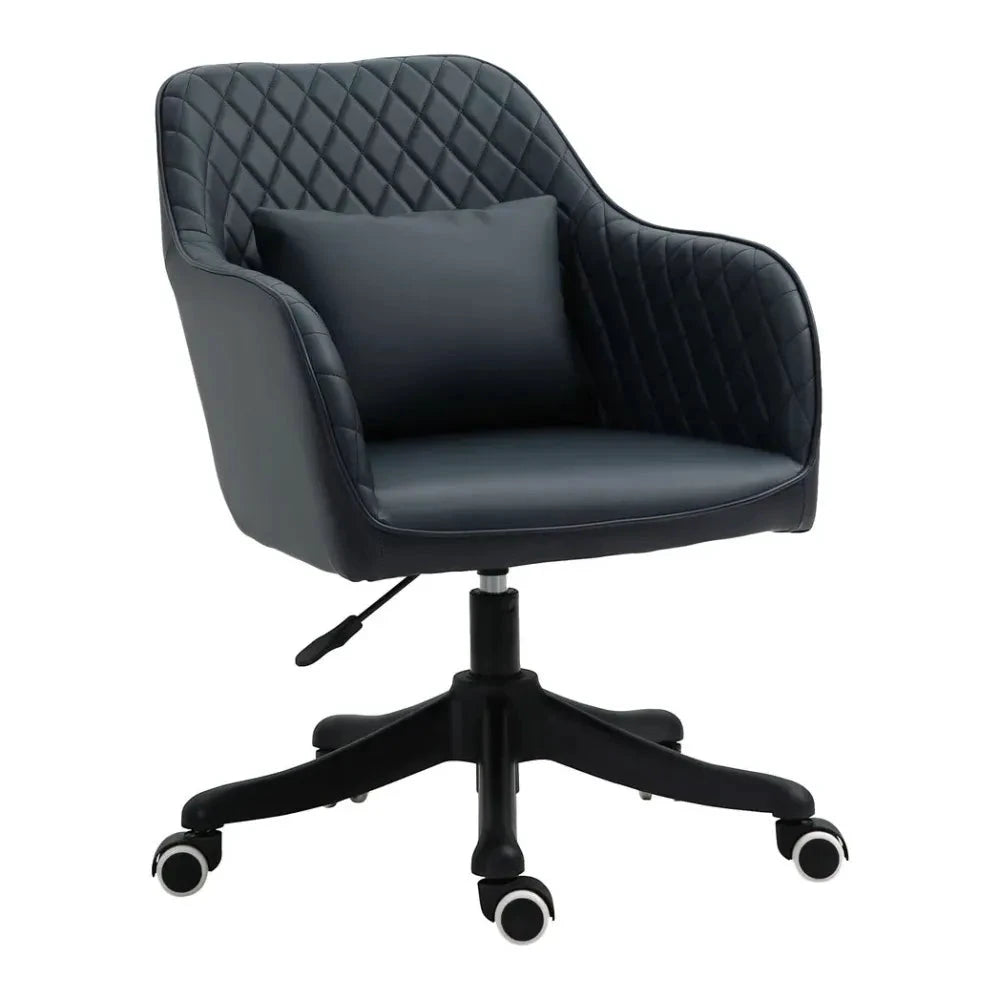Vinsetto Office Chair with Rechargeable Electric Vibration Massage Lumbar Pillow, Wheels - Office Chair
