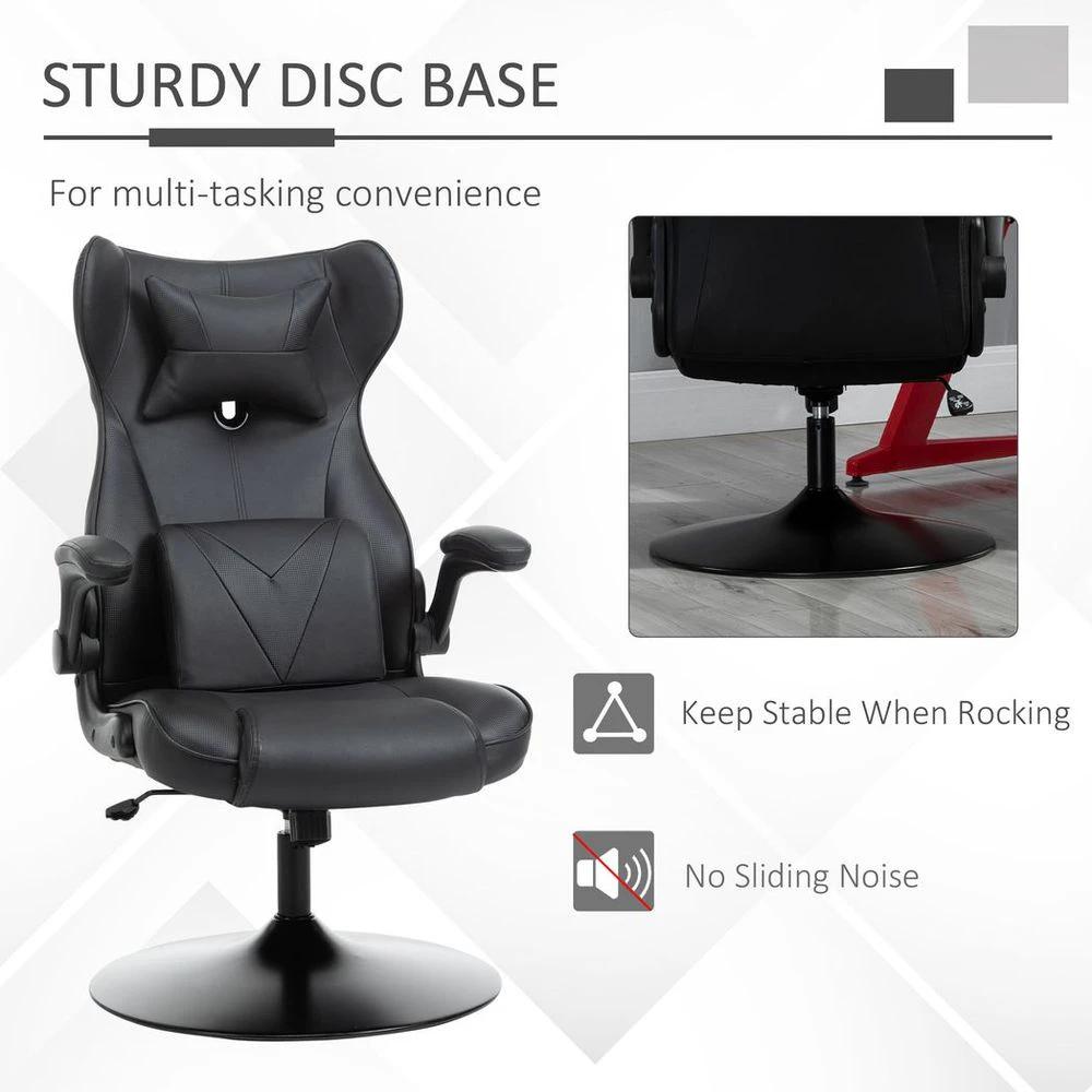 Vinsetto Vinsetto Gaming Chair Home Office Chair w/ Swivel Pedestal Base Lumbar Support - Office Chair