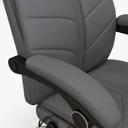 Vinsetto Vinsetto PU Leather Vibration Massage Office Chair with Heat, Footrest, Grey - Office Chair