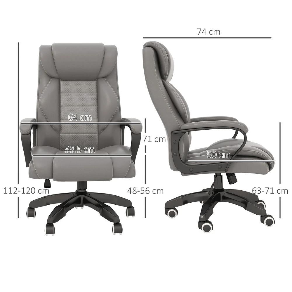 Vinsetto Vinsetto High Back 6 Points Vibration Massage Executive Office Chair - Office Chair