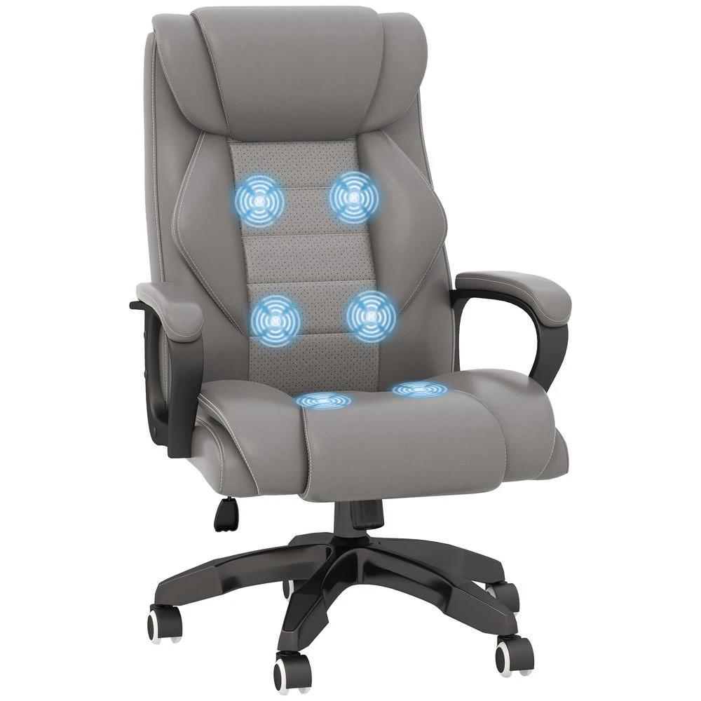 Vinsetto Vinsetto High Back 6 Points Vibration Massage Executive Office Chair - Office Chair