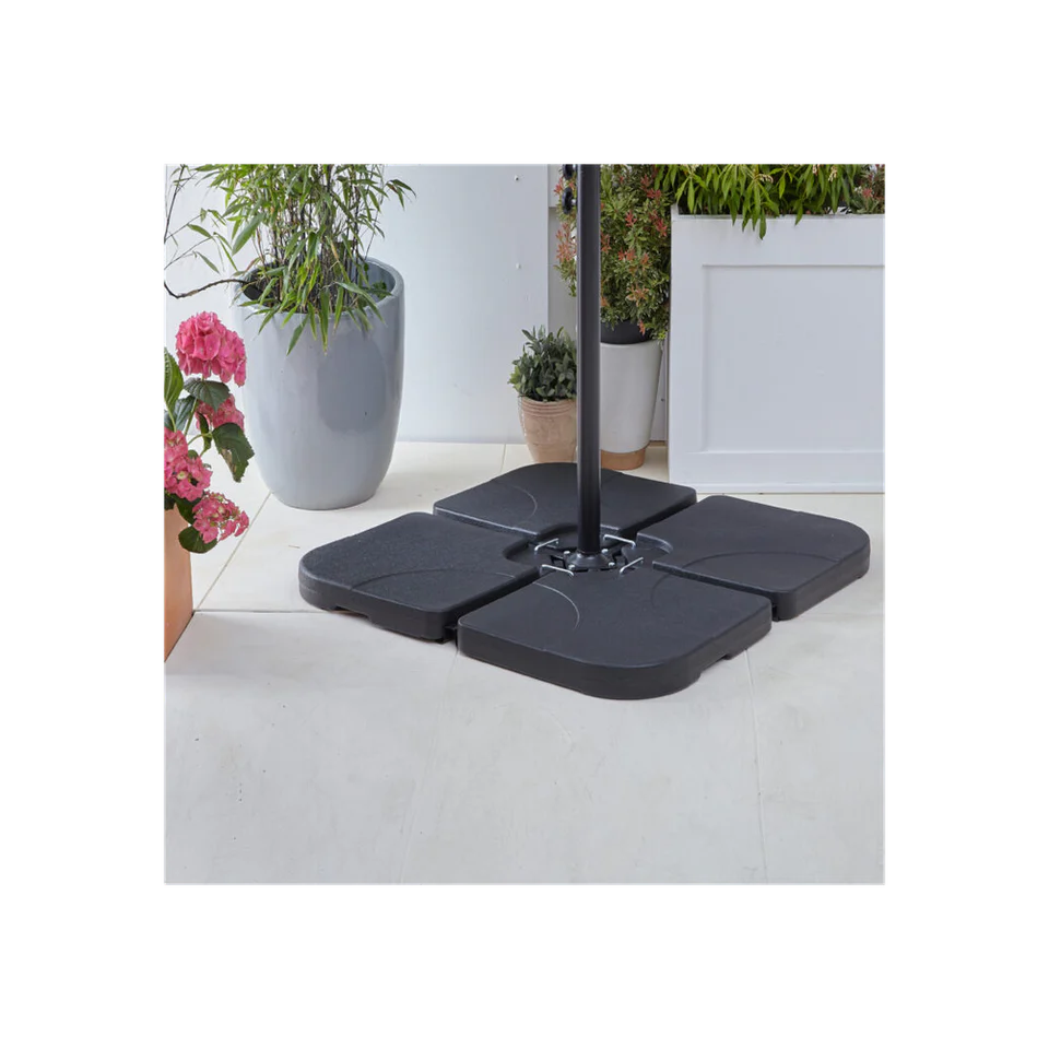 Neo garden black parasol holder