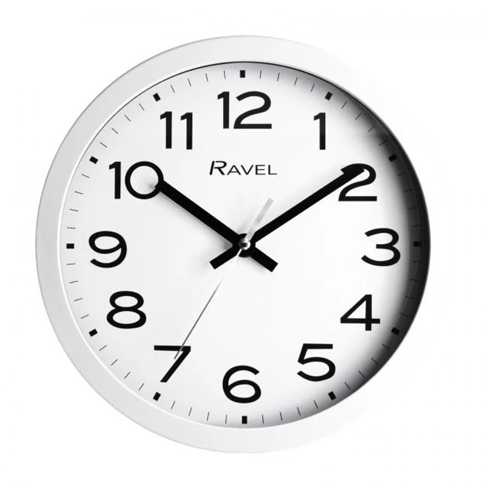 Ravel wall clock with standard clock face