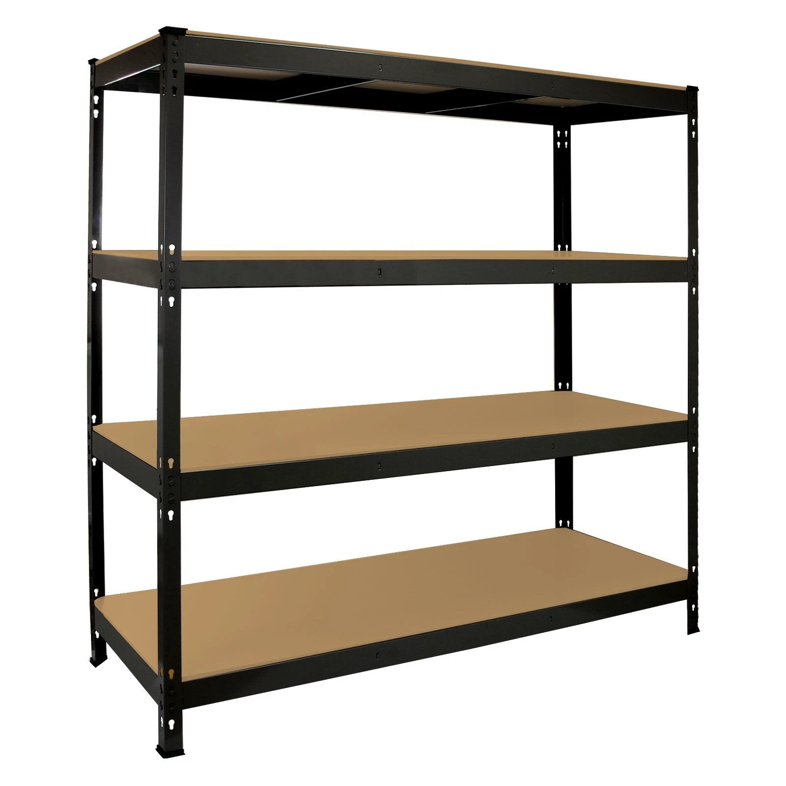 Monster Racking Q-Rax Heavy Duty Storage Shelving, 160cm W, 60cm D, Black by Monster Shop