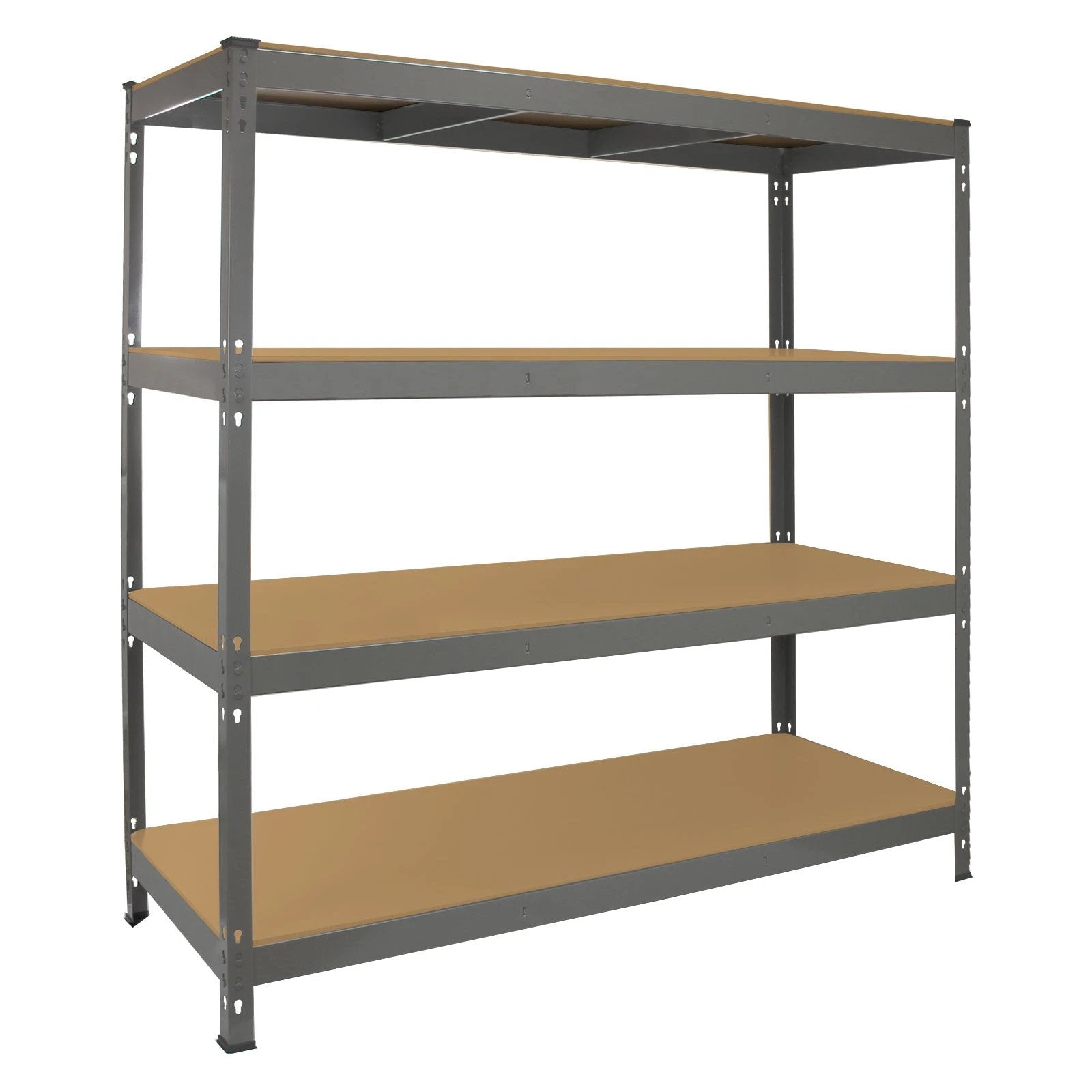Monster Shop Monster Racking Q-Rax Heavy Duty Storage Shelving, 160cm W, 60cm D, Grey -