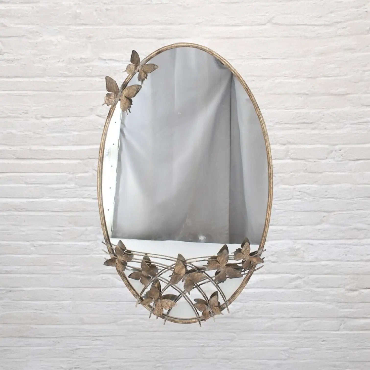 MSL 102CM OVAL METAL MIRROR - Mirror