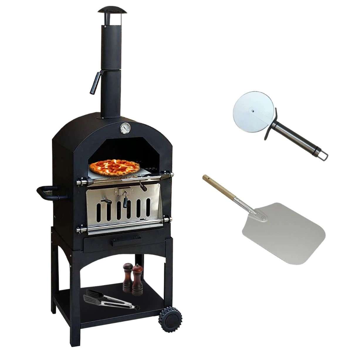 Monster Shop KuKoo Outdoor Pizza Oven & Pizza Peel -