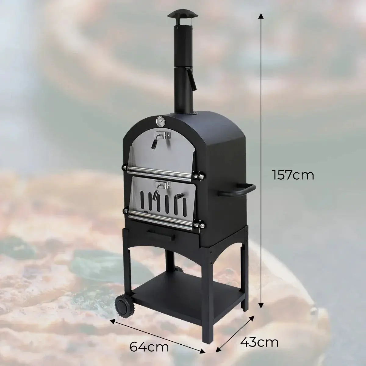 Monster Shop KuKoo Outdoor Pizza Oven & Cover -