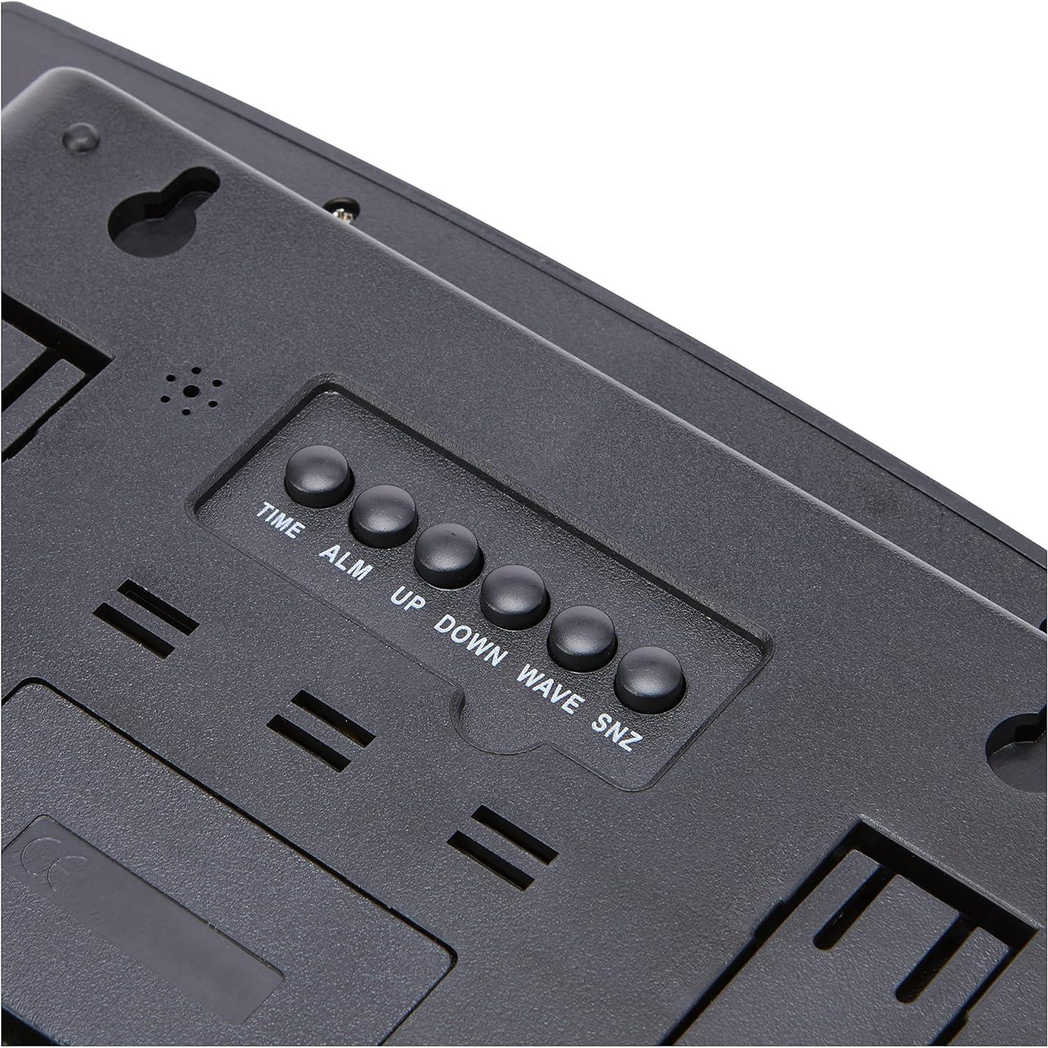 Precision Precision Radio Controlled Wall Desk Clock, Day/date, Temperature Digital Display Alarm Clock AP046 - Clock