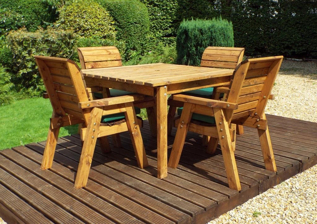 Four Seater Square Table Set by Charles Taylor Trading