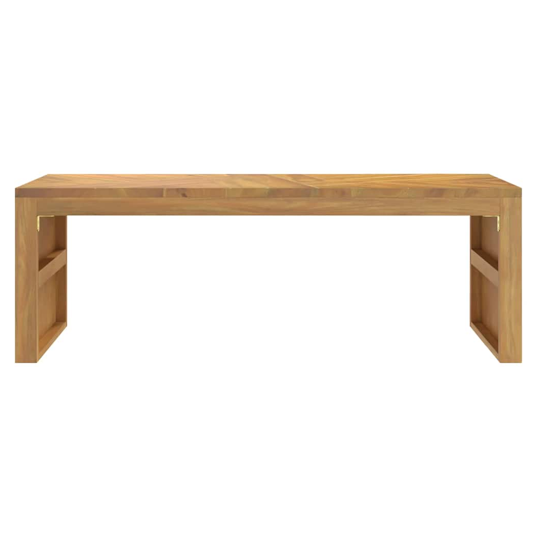 vidaXL vidaXL Coffee Table 110x35x38 cm Solid Teak Wood Durable Finish For Living Room Decor - Coffee Table