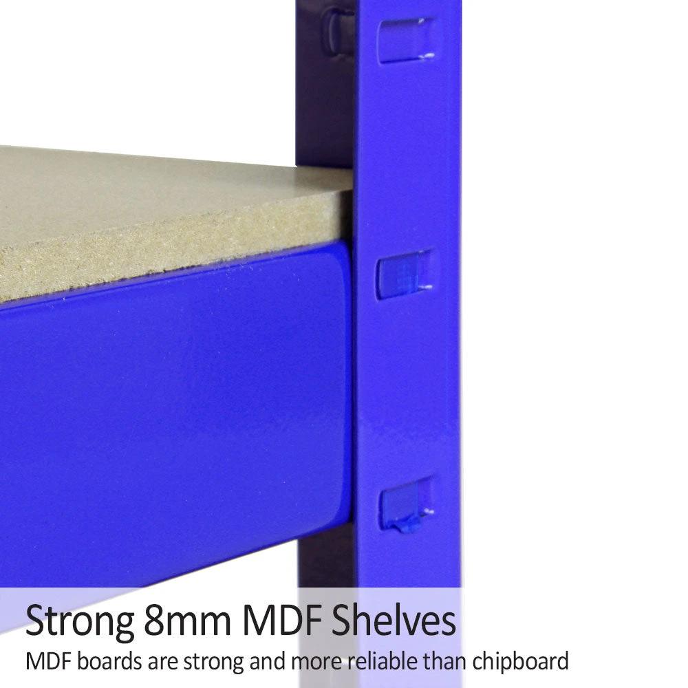 Monster Racking T-Rax Strong Storage Shelves, Blue, 120cm W, 60cm D by Monster Shop