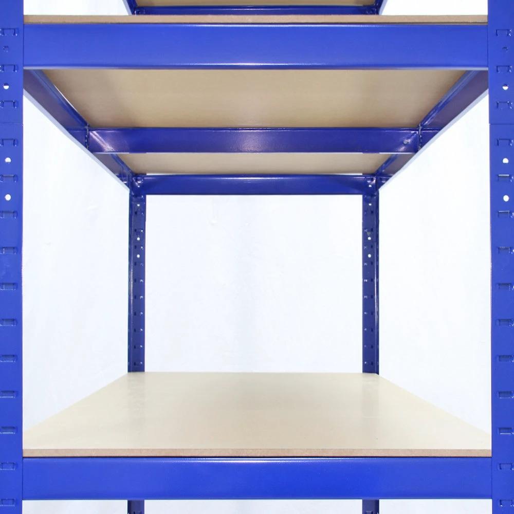 Monster Racking T-Rax Strong Storage Shelves, Blue, 120cm W, 60cm D, Set of 5 by Monster Shop
