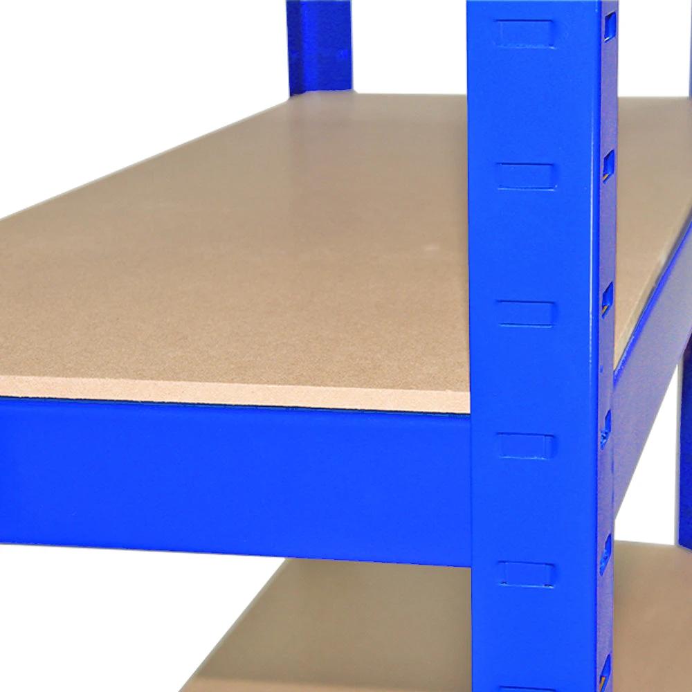 Monster Shop Monster Racking T-Rax Heavy Duty Shelving Units, Blue, 75cm W, 30cm D, Set of 3 -