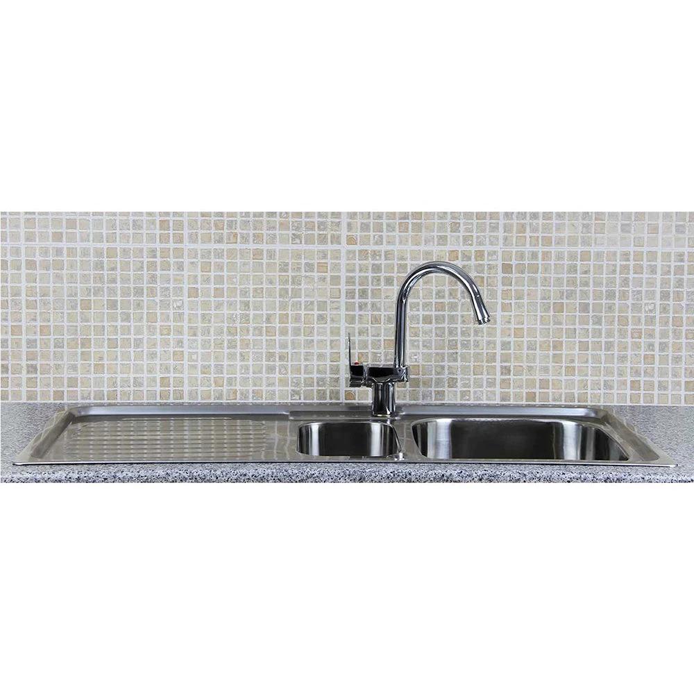 Premium Stainless Steel Kitchen Sink & Confetti Tap by Monster Shop