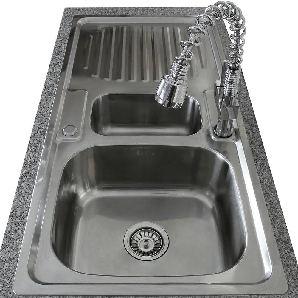 Premium Stainless Steel Kitchen Sink & Padstow Tap by Monster Shop