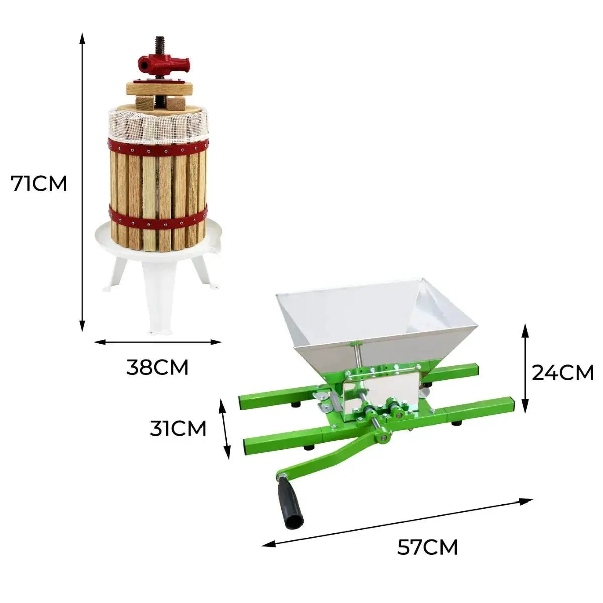KuKoo Fruit Crusher & 18 Litre Fruit Press - from Monster Shop