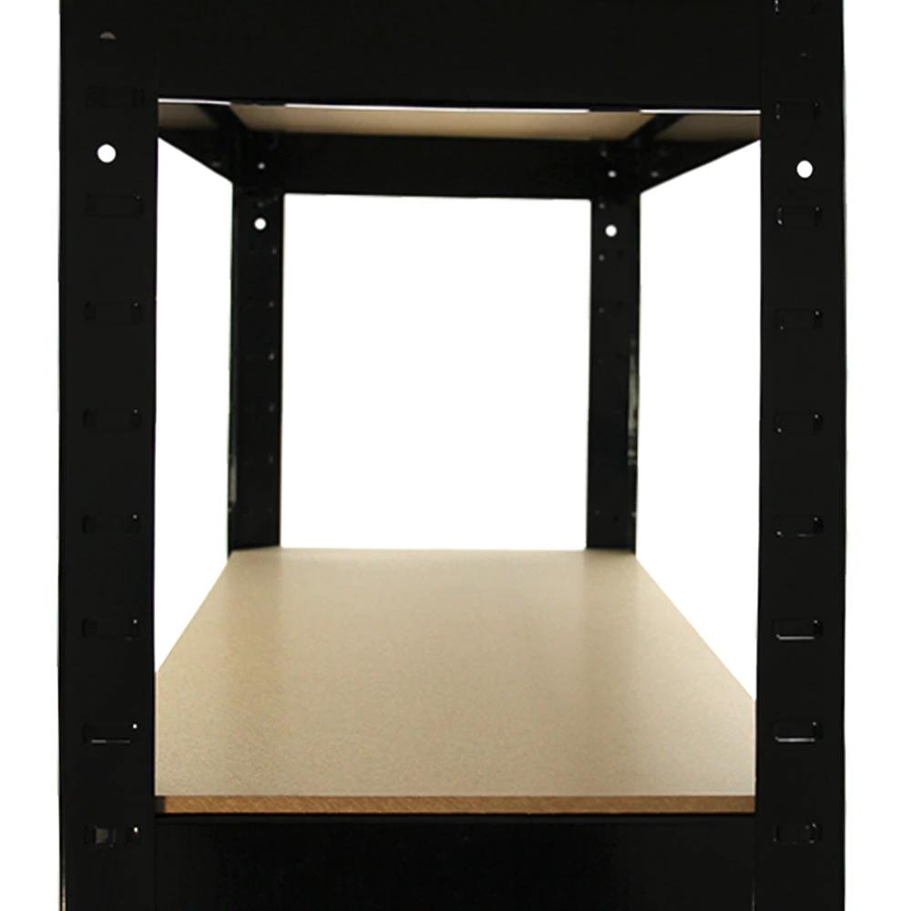 2 x T-RAX Black Metal Racking Units 75cm x 150cm x 30cm with Free Bay Connectors by Monster Shop