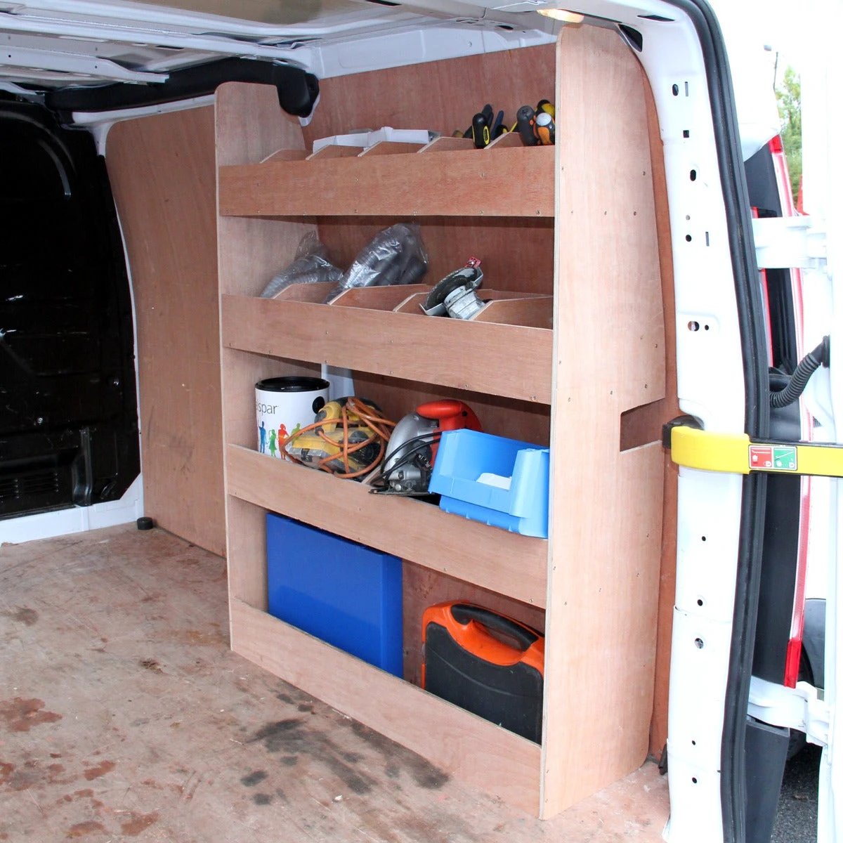 11sqm Black Van Lining, Glue & Ford Transit Custom Rack by Monster Shop