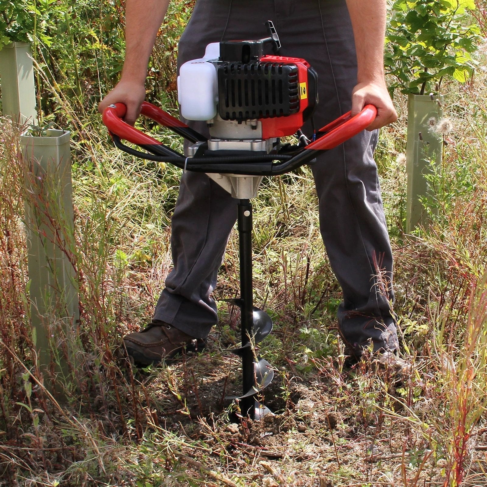Monster Shop Earth Auger and 4 Stroke Post Driver -