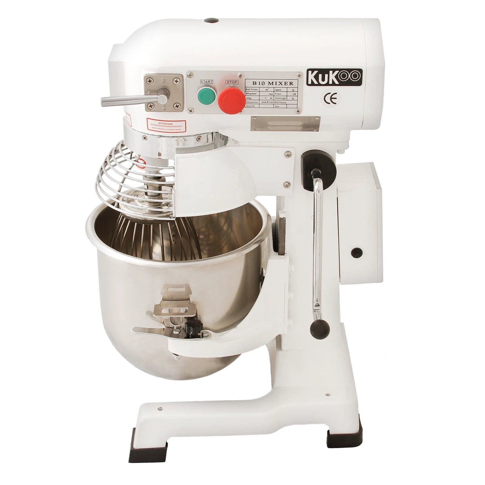 Monster Shop Commercial Planetary Food Mixer / Spiral Mixer - 10L -