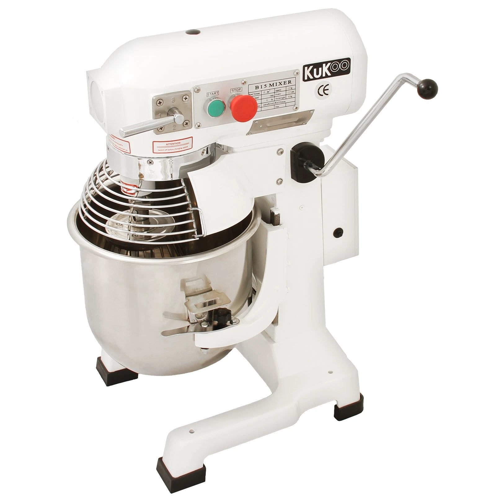 Commercial Planetary Food Mixer / Spiral Mixer - 15L by Monster Shop