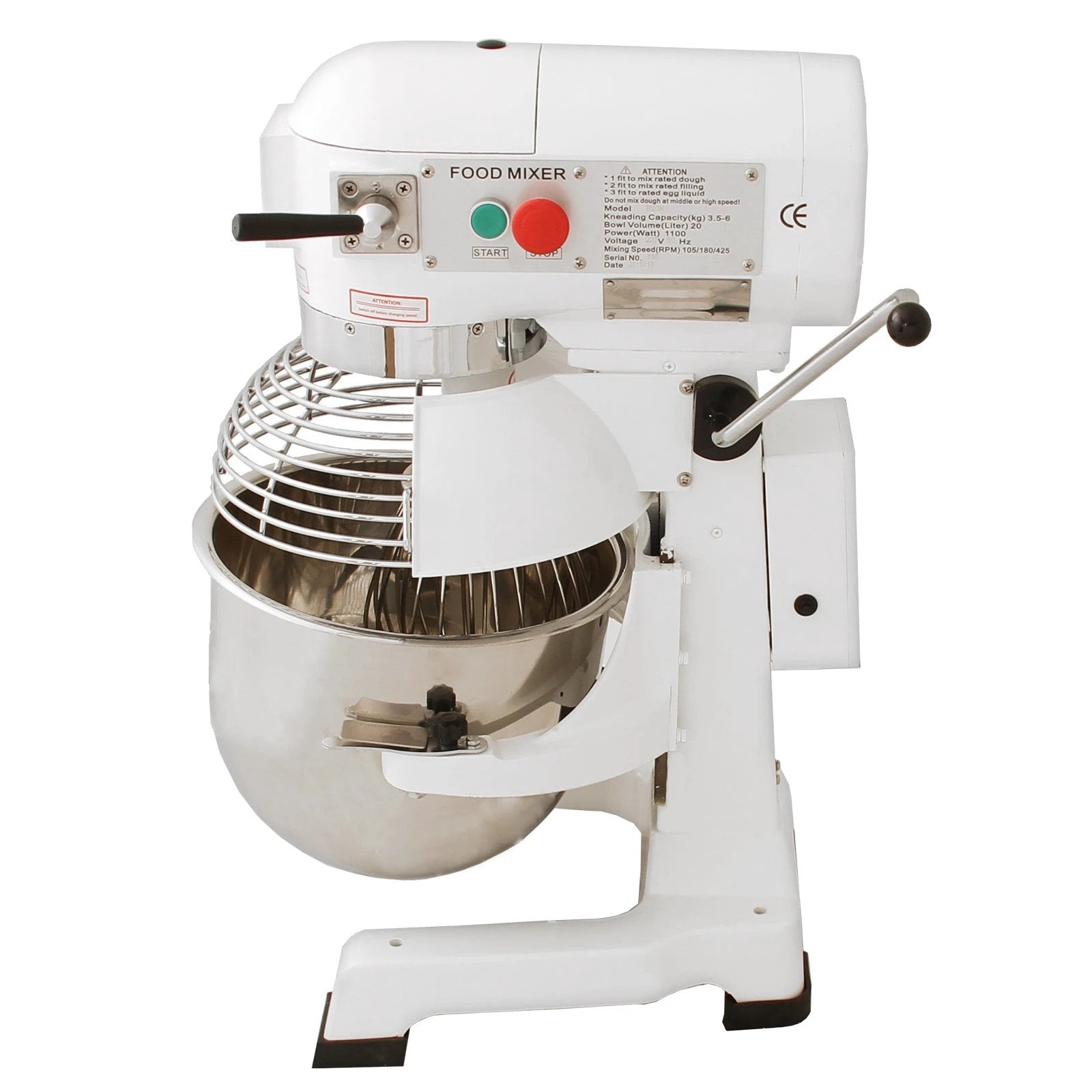 Commercial Planetary Food Mixer / Spiral Mixer - 20L by Monster Shop